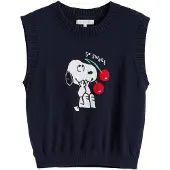 Chinti & Parker Pullover 'Snoopy Cherry' navy / vermelho / branco