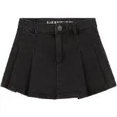We fashion Saia preto denim