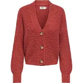 ONLY Casaco de malha 'ONLCarol' vermelho ferrugem