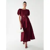 Willa Vestido 'ELONA' ouro / borgonha