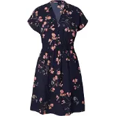 Vero Moda Vestidos camiseiros 'VMNEWHALLIE' navy / castanho / amarelo claro / alperce