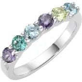Giorgio Martello Milano Anel turquesa / azul real / verde claro / prata