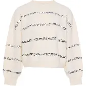 Faina Pullover 'Festive' prata / offwhite