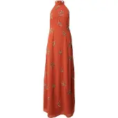 Maya Deluxe Vestido bronze / laranja escuro / prata