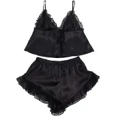 Trendyol Calções de pijama preto