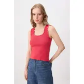 Trendyol Top de malha púrpura