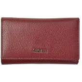 SEGALI Portafoglio Da Donna In Pelle 7074 Bordeaux — Portafoglio