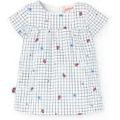 Boboli Vestido De Manga Curta Poplin Check
