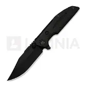 We Knife Navalha Muster, Black Titanium, Black Stonewash