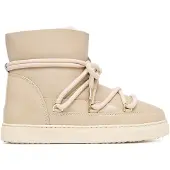 INUIKII para mulher. 1001.003.0132 Botas de Pele Gloss bege (37), Couro, Plano, Cordão, Casual