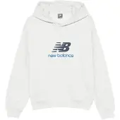 New Balance Sweatshirt 'Athletics French Terry Logo Hoodie' cinzento