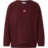 American vintage Pullover 'EAST' vermelho vinho