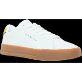 Tommy Hilfiger Sapatilhas baixas 'COURT ESS' conhaque / mel / branco