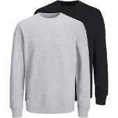 Jack & Jones Sweatshirt 'Bradley' acinzentado / preto