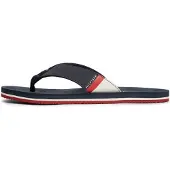 Tommy Hilfiger Chinelos de dedo navy / vermelho / branco