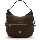 Kipling Mala de ombro 'Khloe Leo' castanho escuro