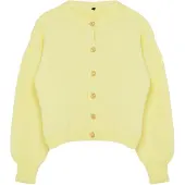 Trendyol Casaco de malha amarelo