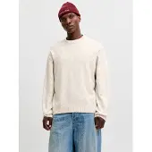 Jack & Jones Pullover 'JORNORREBRO' branco lã