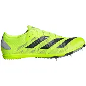 Adidas Sapatilha de corrida 'Adizero XCS' cinzento / verde néon / preto