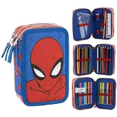 Cerda Spiderman Estojo Triplo Para Lápis Spiderman Marvel