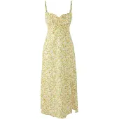 Trendyol Vestido de verão amarelo pastel / verde / laranja