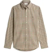 Tommy Hilfiger Camisa 'Flex' camelo / amarelo / verde / branco