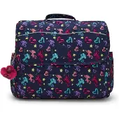 Kipling Mochila 'Codie M' aqua / azul escuro / laranja / rosa escuro