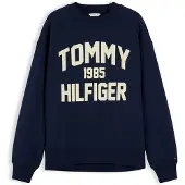 Tommy Hilfiger Sweatshirt 'VARSITY' ecru / navy