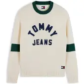 Tommy Hilfiger Pullover 'NEW CLASSICS' bege claro / navy / verde escuro