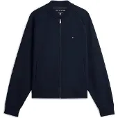 Tommy Hilfiger Casaco em moletão 'ESSENTIAL' azul escuro