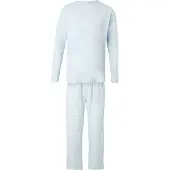Calvin Klein Underwear Pijama comprido azul pastel / branco