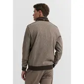 Bugatti Pullover castanho / branco