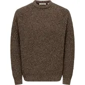 Only & Sons Pullover 'ONSJoin' castanho