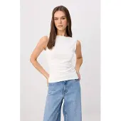 Trendyol Top ecru / preto