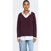 ONLY Pullover 'ONLRica' vermelho vinho