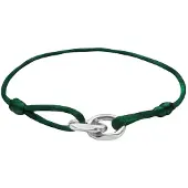 Fainz Pulseira 'Pairity' verde escuro / prata