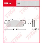 TRW Pastilhas De Freio Mcb800