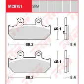 TRW Pastilhas De Freio Mcb751