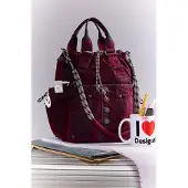 Desigual Mochila borgonha