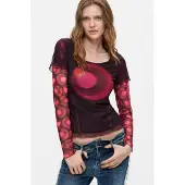 Desigual Camisa vermelho / bordeaux