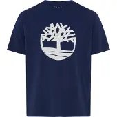 Timberland Camisa 'NORTHWOOD TREE' navy / branco