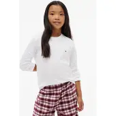Tommy Hilfiger Camisola cinzento claro / branco