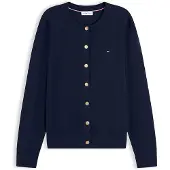 Tommy Hilfiger Casaco de malha 'Fine' navy