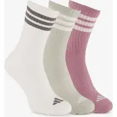 Adidas Meias 3-Stripes Cushioned Crew – Embalagem de 3 pares