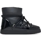INUIKII para mulher. 1001.003.0132 Botas de Pele Gloss preto (39), Couro, Plano, Cordão, Casual