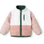 Liewood Casaco meia-estação cor-de-rosa / rosé / branco