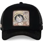 Capslab Boné 'Gorra negra luffy wan3b trucker cap' preto