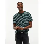 Tommy Hilfiger Camisa verde escuro / branco