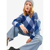 Bianco Lucci Pullover 'Pullover' azul