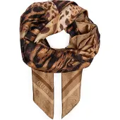 GUESS Lenço creme / camelo / bege escuro / preto